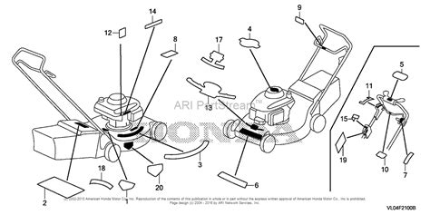 Honda Hrr216k9 Vkaa Lawn Mower Usa Vin Mzcg 8670001 Parts Diagram For Label