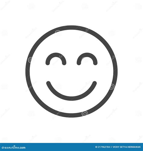 Smile Face Emoticon Set Icon Vector Illustration Yellow Smile Icons