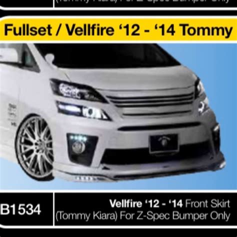 Toyota Vellfire 2012 2013 2014 Tommy Kaira Bodykit Body Kit Skirt Lip