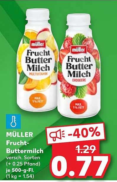 M Ller Frucht Buttermilch Angebot Bei Kaufland Prospekte De