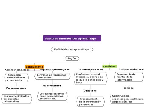 Factores Internos Del Aprendizaje Mind Map