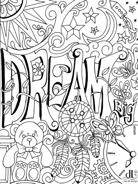 Dream Coloring Page Detailed Coloring Pages Coloring Pages