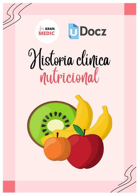 Modelo De Historia Cl Nica Nutricional Gran Medic Udocz