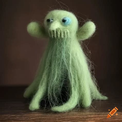 Swamp Creatures Made Of Felted Wool