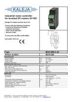 Controllore Motore DC MAXI MW 8 30 KALEJA GmbH A Spazzola