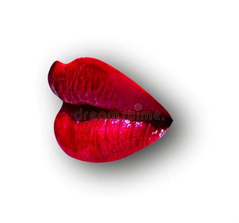 Design Artwork With Sensual Lips Abstract Lip On White Lips On White