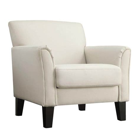 Homesullivan Durham White Linen Arm Chair 409913wl 1tl