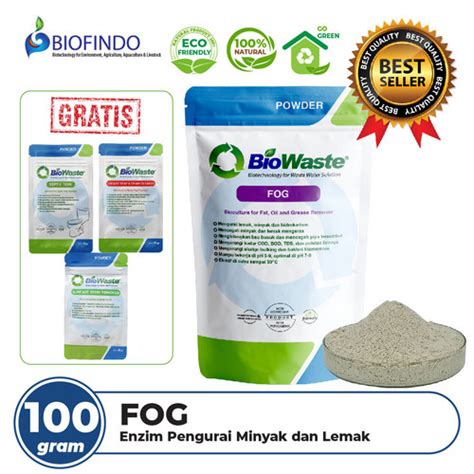 Promo Bakteri Pengurai Limbah BIOWASTE FOG Fat Oil And Grease 100