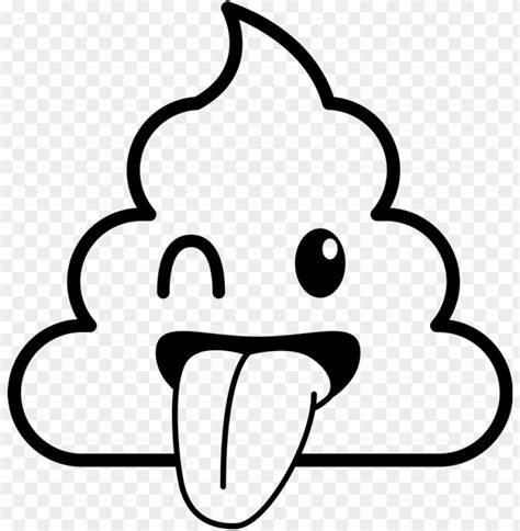 Sticking Tongue Out Emoji Png Clipart Library Library - Unicorn Poop Emoji Coloring Pages PNG ...