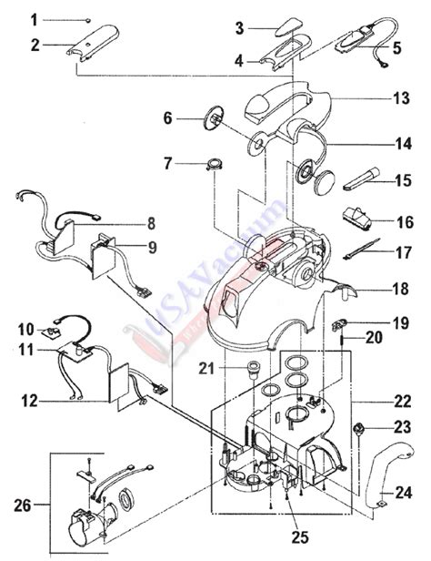 Hoover S3755 Windtunnel Bagless Canister Parts Usa Vacuum