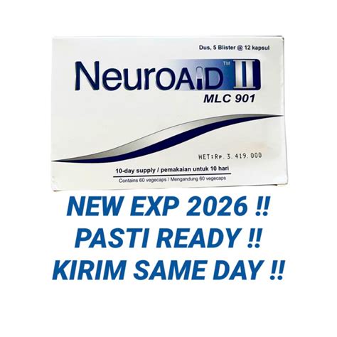 Jual Neuroaid Ii Mlc Box Isi Termurah Ready Shopee Indonesia