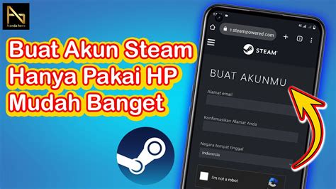 Cara Daftar Akun Steam Di Hp Android Terbaru 2023 Verifikasi Email