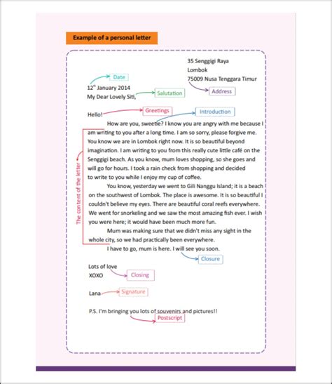 Detail Contoh Surat Personal Letter Koleksi Nomer 32