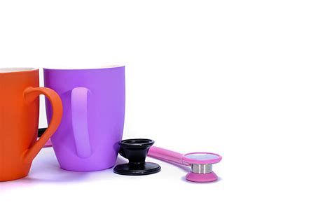 Stethoscopes And Coffee Mugs Mugs, Colorful, White, Isolated PNG ...