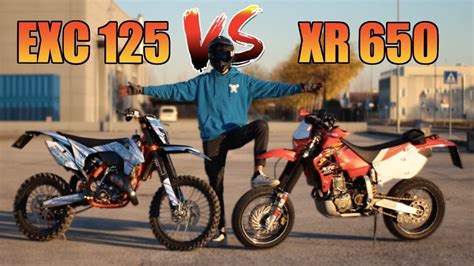 Ktm Vs Honda Xr A Fuoco Youtube