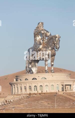 La Genghis Khan Statue Questre Partie De La Statue De Gengis Khan