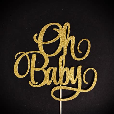 Oh Baby Cake Topper Baby Shower Cake Topper Baby Boy Cake Topper Ba