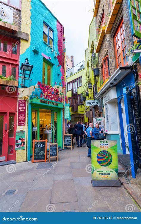 Picturesque Alley Neals Yard In London Uk Editorial Stock Photo