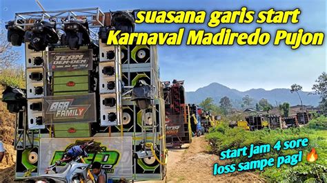 Suasana Garis Start Dan Urutam Daftar Sound Karnaval Madiredo Pujon