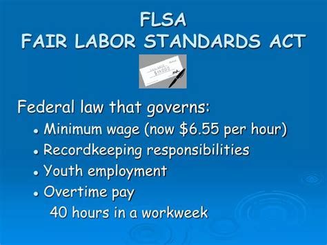 Ppt Flsa Fair Labor Standards Act Powerpoint Presentation Free