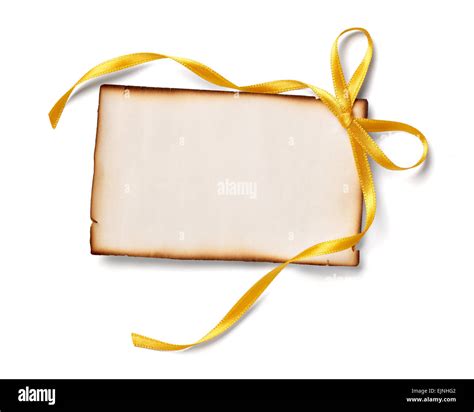 Invitation Note Bow Ribbon Stock Photo Alamy