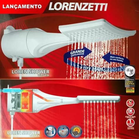 Ducha Loren Shower Ultra Multitemperaturas Lan Amento R Em S O