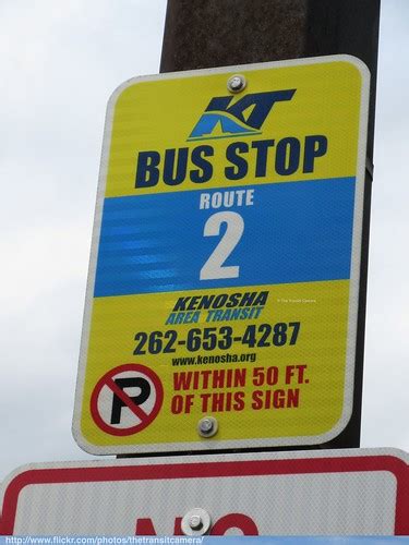 Kenosha Area Transit Bus Stop Sign Flickr