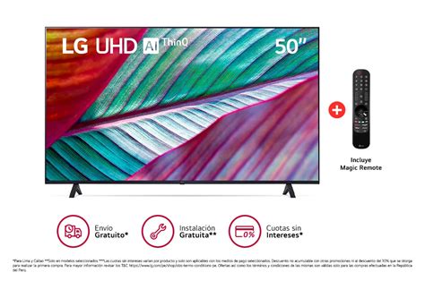 LG UHD 50 UR8750 4K Smart TV Con ThinQ AI Inteligencia Artificial