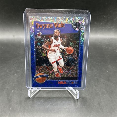 2019 20 NBA Hoops Premium Stock Tribute Silver Lazer Prizm Dwayne