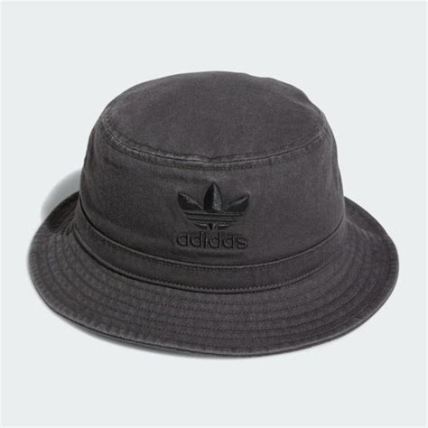 Adidas Accessories Adidas Originals Trefoil Washed Bucket Hat Cap