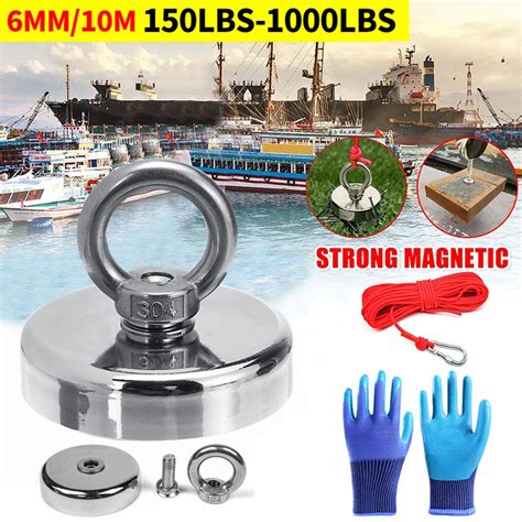 Magnet Fishing Kit Strong Pulling Magnet 150 1100lb For Underwater