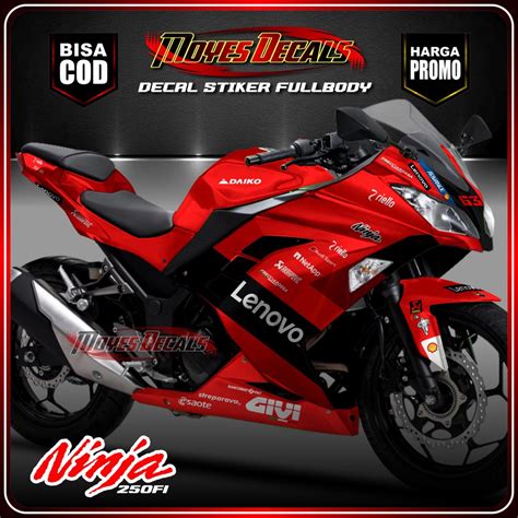 Jual Decal Ninja 250 FI Decal Kawasaki Ninja RR 250 FI Fullbody