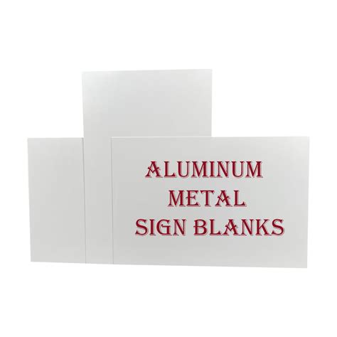 Aluminum Metal Sign Blanks White Only 3 Sizes Signwarehouse