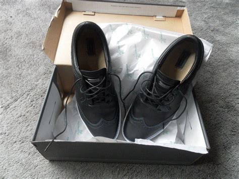 Ashworth Leucadia Tour Pebble Golf Shoes Black With Bluewhite Detail