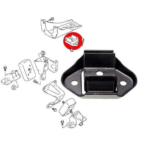 Support moteur arrière Jimny Samurai SILENTBLOCKS