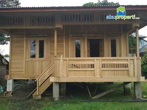 Rumah Kayu Meranti Khas Kota Palembang Knockdown Dengan Desain Menarik