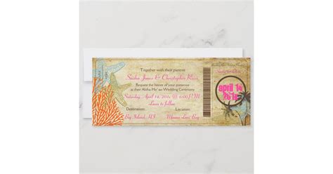 Pixdezines Boarding Pass To Paradise Invitation Zazzle