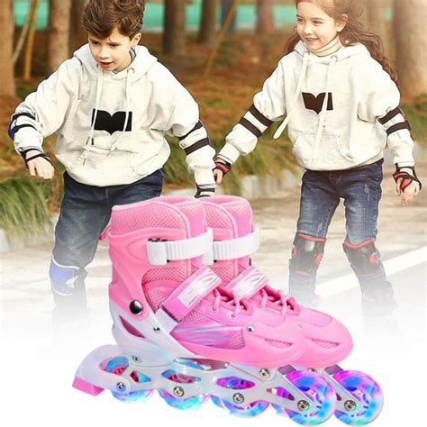 LSS Rollers 3 Ans Ados Roller Fille Enfants Femmes Garcon Rollers En