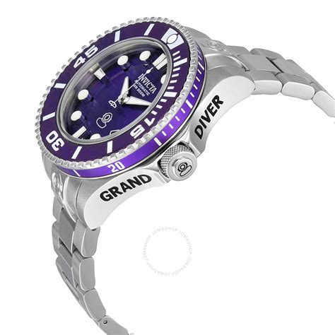 Invicta Pro Diver Automatic Purple Dial Stainless Steel Men's Watch ...