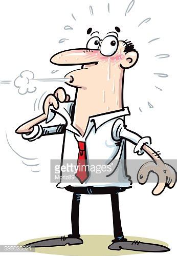 Man Feeling Hot Royalty Free Vector Stock FreeImages