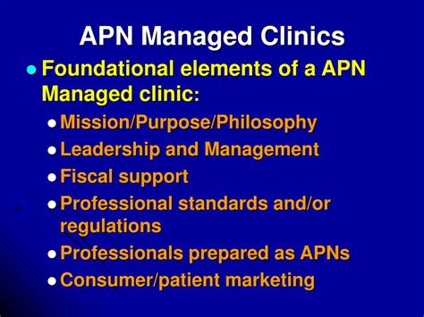Ppt The Advanced Practice Nurse Managed Clinic Nurses Responding To