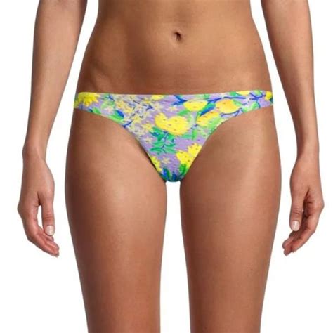 Farm Rio Swim Farm Rio Lemon Dream Low Rise Bikini Bottom Poshmark