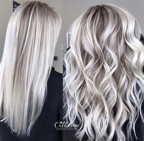 Straight Vs Curls Icy Blonde Hair Platinum Blonde Hair Color