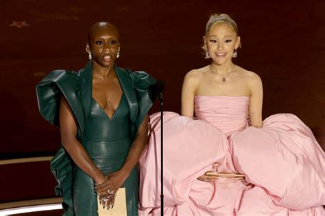 Wicked Costars Ariana Grande And Cynthia Erivo Present Together At