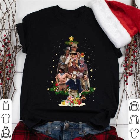 John Wayne christmas tree shirt, hoodie, sweater, longsleeve, sweatshirt