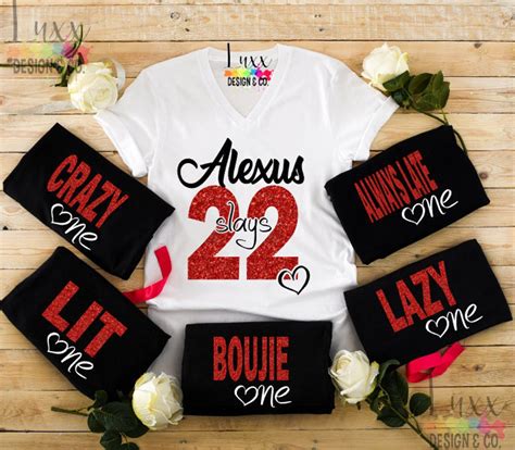 Customizedbirthday Queenbirthday Shirts For Womenbirthday Etsy