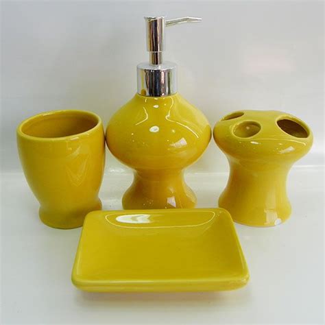 New Ideas 42 Yellow Bathroom Accessories Sets