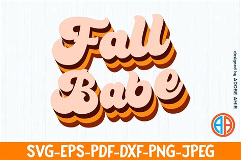 Retro Fall Babe SVG Sublimation Graphic By Adobe Amir Creative Fabrica