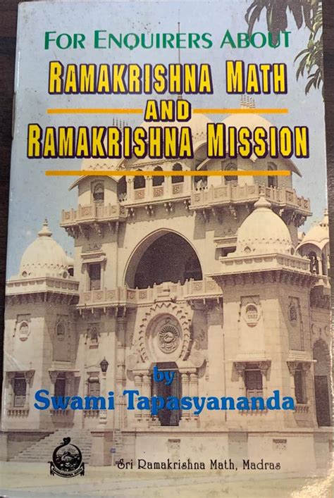 For Enquiries About Ramakrishna Math And Ramakrishna Mission - Vivekananda Book World