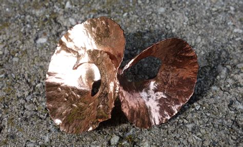 Copper Pin This Was Fold Forming Copper Pin Jewelry Making My